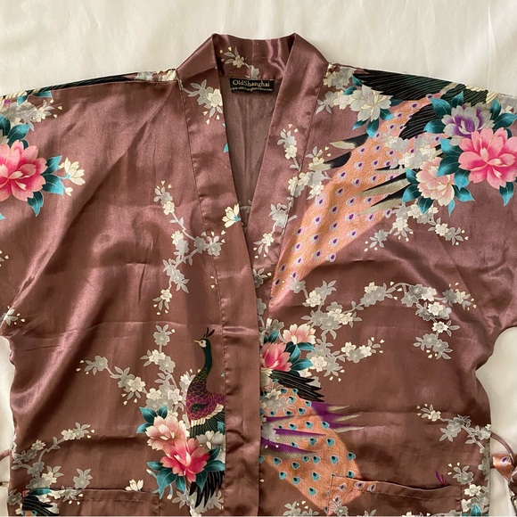 Vintage Old Shanghai Robe (Pink/Purple) - Picture 4 of 9